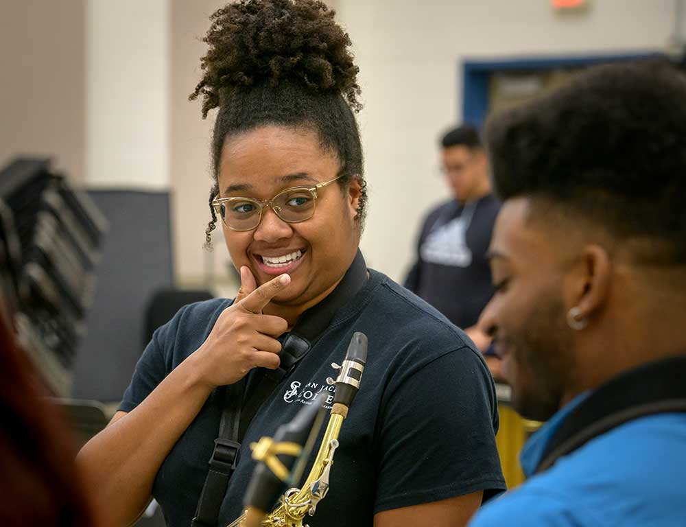 San Jacinto College Students in Class